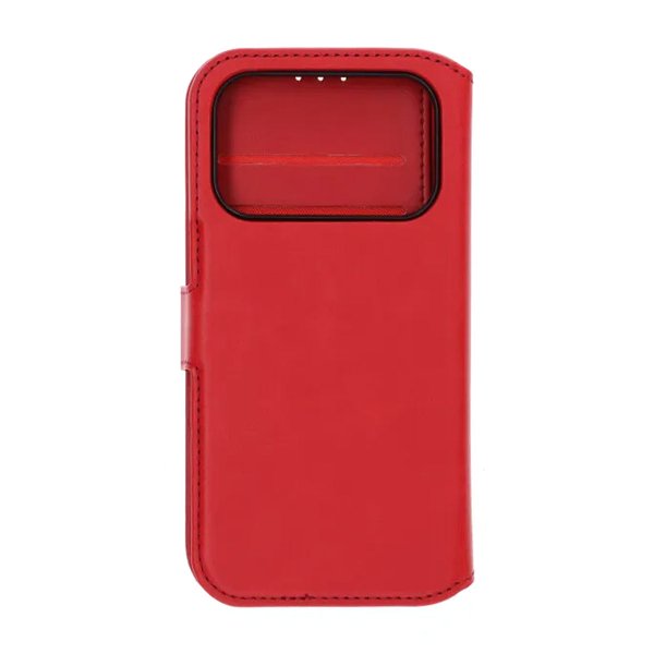 Rvelon iPhone 17 Pro Etui 4 Kortlomme Avtakbart deksel Rød