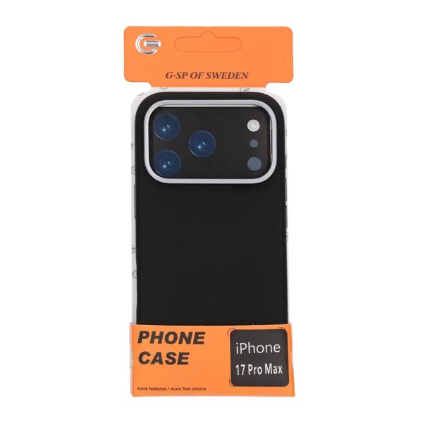 iPhone 17 Pro Max Deksel Silikon MagSafe Svart