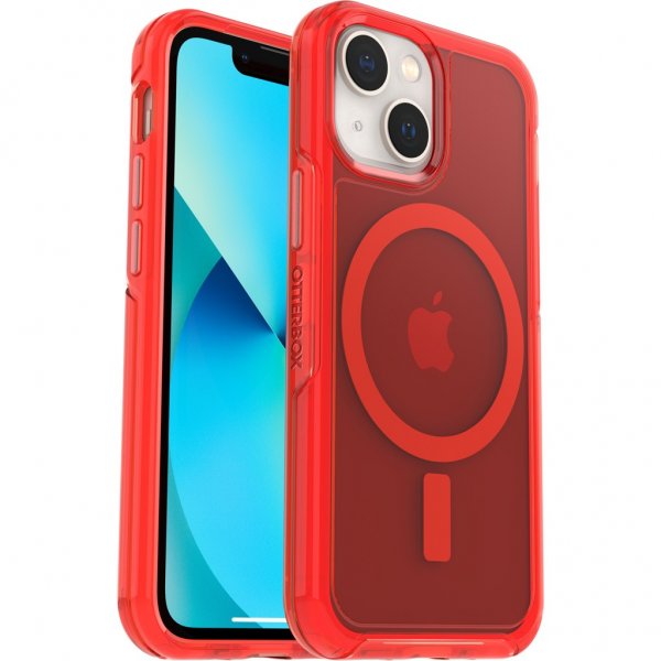 Otterbox iPhone 13 Mini Deksel Symmetry Plus Clear In The Red