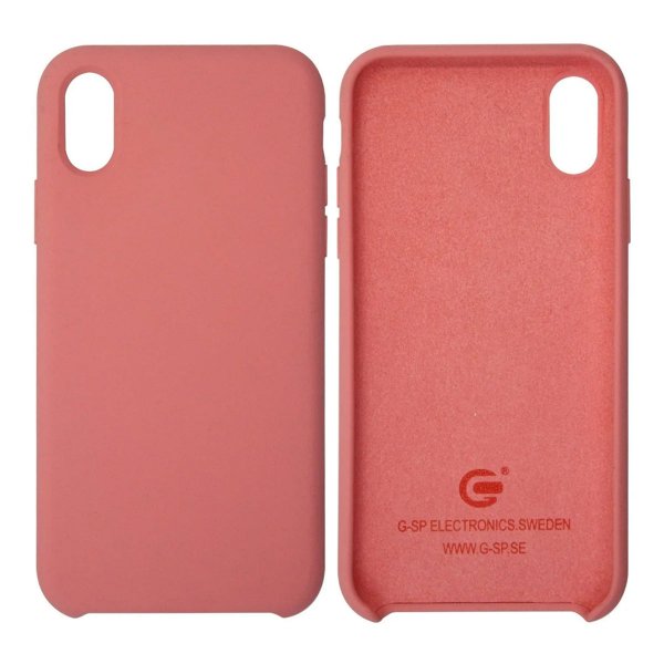 iPhone X/iPhone Xs Deksel Silikon Rosa