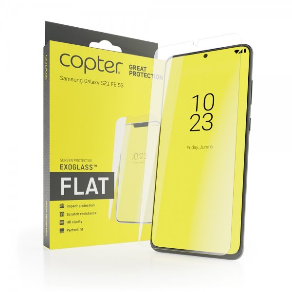 Copter Samsung Galaxy S21 FE Skjermbeskytter ExoGlass Flat
