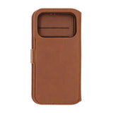 Rvelon iPhone 17 Pro Max Etui 4 Kortlomme Avtakbart deksel Brun