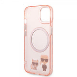Karl Lagerfeld iPhone 14 Plus Deksel Karl & Choupette MagSafe Rosa