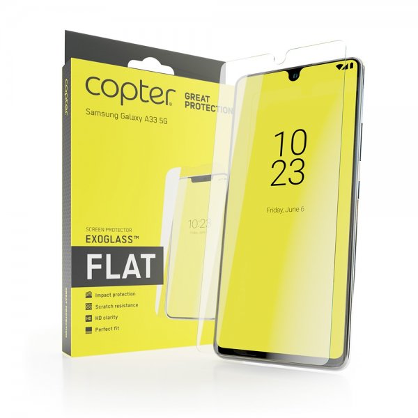 Copter Samsung Galaxy A33 5G Skjermbeskytter Exoglass Flat