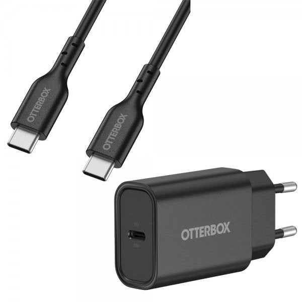 Otterbox Lader med Kabel USB-C 30W 1m Svart