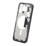Midtramme med smådeler for iPhone 15 Pro Max - svart titan OEM