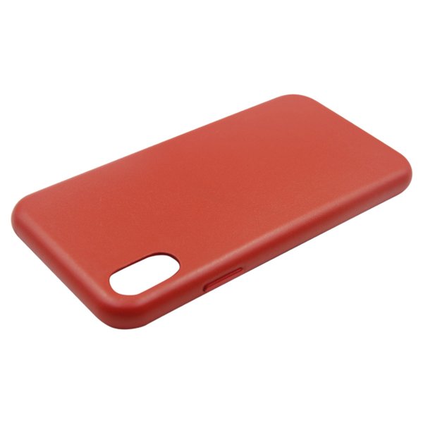 iPhone X/iPhone Xs Deksel Lær Rød