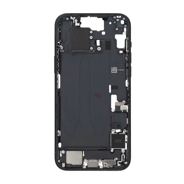 Midtramme med smådeler for iPhone 15 Plus - Svart OEM