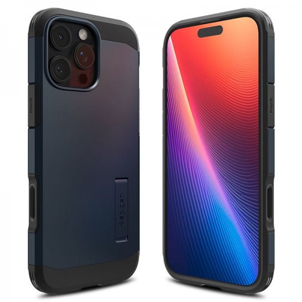 Spigen iPhone 16 Pro Max Deksel Tough Armor T MagFit Metal Slate