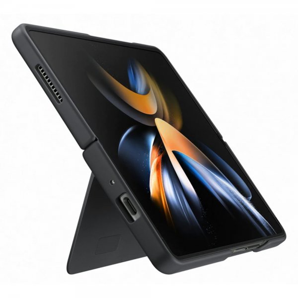 Samsung Original Galaxy Z Fold 4 Deksel Slim Standing Cover Svart