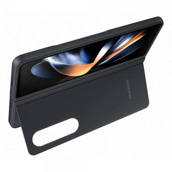 Samsung Original Galaxy Z Fold 4 Deksel Slim Standing Cover Svart