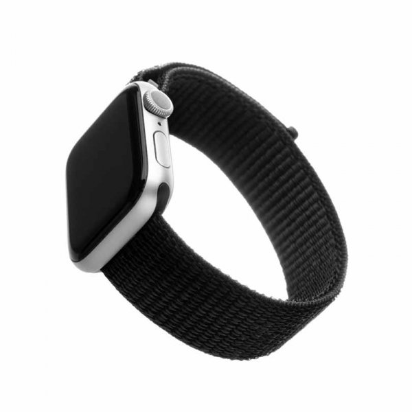 Fixed Apple Watch 38/40/41/42mm Armbånd Nylon Strap Svart