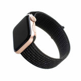 Fixed Apple Watch 38/40/41/42mm Armbånd Nylon Strap Reflective Svart