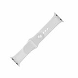 Fixed Apple Watch 44/45/46mm/Apple Watch Ultra Armbånd Silicone Strap Hvit