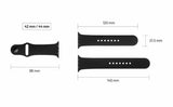 Fixed Apple Watch 44/45/46mm/Apple Watch Ultra Armbånd Silicone Strap Hvit