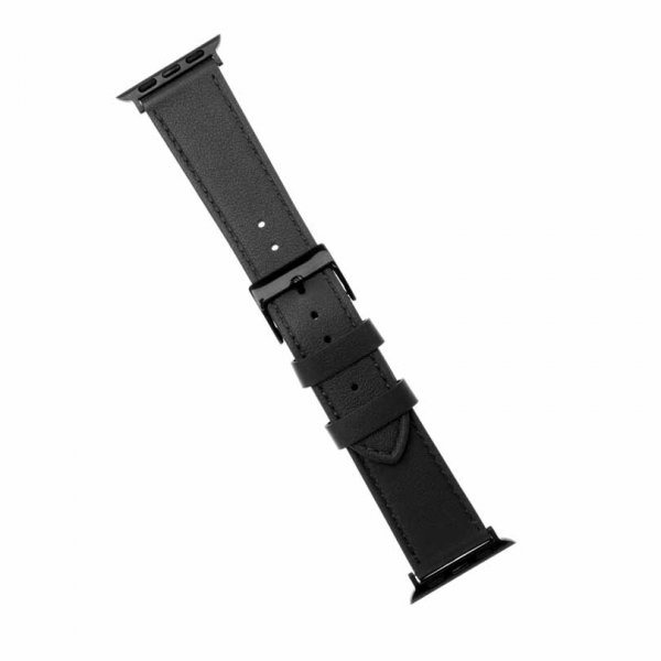 Fixed Apple Watch 44/45/46mm/Apple Watch Ultra Armbånd Leather Strap Svart