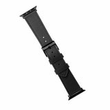 Fixed Apple Watch 44/45/46mm/Apple Watch Ultra Armbånd Leather Strap Svart