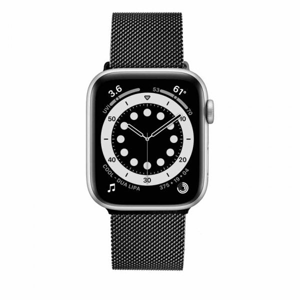 Fixed Apple Watch 44/45/46mm/Apple Watch Ultra Armbånd Mesh Strap Svart