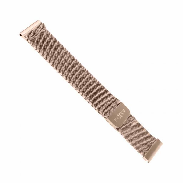 Fixed Samsung Galaxy Watch 20mm Armbånd Mesh Strap Rosegull