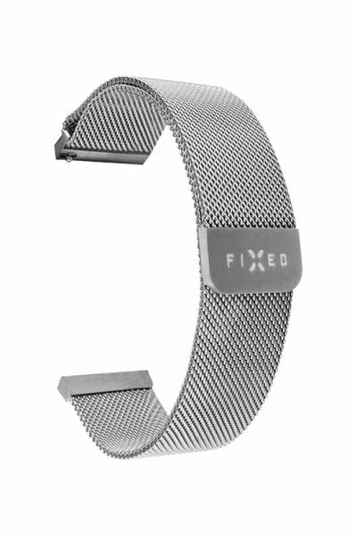 Fixed Samsung Galaxy Watch 22mm Armbånd Mesh Strap Sølv