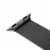 Fixed Apple Watch 38/40/41/42mm Armbånd Mesh Strap Svart