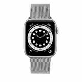 Fixed Apple Watch 44/45/46mm/Apple Watch Ultra Armbånd Mesh Strap Sølv