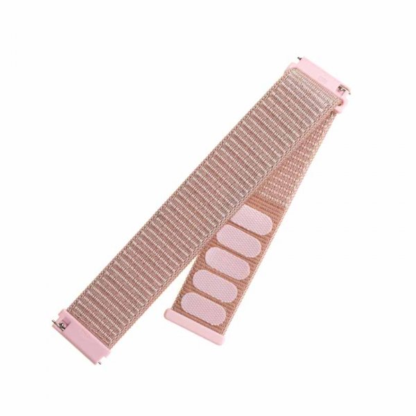 Fixed Samsung Galaxy Watch 20mm Armbånd Nylon Strap Rosegull