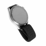 Fixed Samsung Galaxy Watch 20mm Armbånd Nylon Strap Reflective Svart