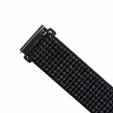 Fixed Samsung Galaxy Watch 20mm Armbånd Nylon Strap Reflective Svart