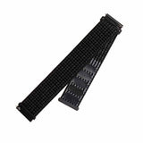 Fixed Samsung Galaxy Watch 22mm Armbånd Nylon Strap Reflective Svart