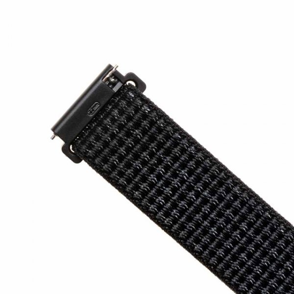 Fixed Samsung Galaxy Watch 22mm Armbånd Nylon Strap Reflective Svart