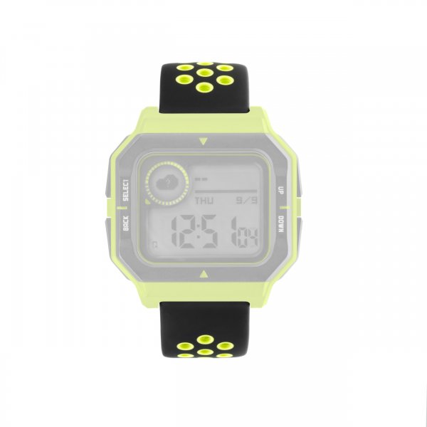Fixed Samsung Galaxy Watch 20mm Armbånd Sport Silicone Strap Black Lime