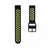 Fixed Samsung Galaxy Watch 20mm Armbånd Sport Silicone Strap Black Lime
