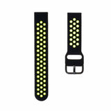 Fixed Samsung Galaxy Watch 22mm Armbånd Sport Silicone Strap Black Lime
