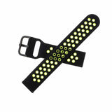 Fixed Samsung Galaxy Watch 22mm Armbånd Sport Silicone Strap Black Lime