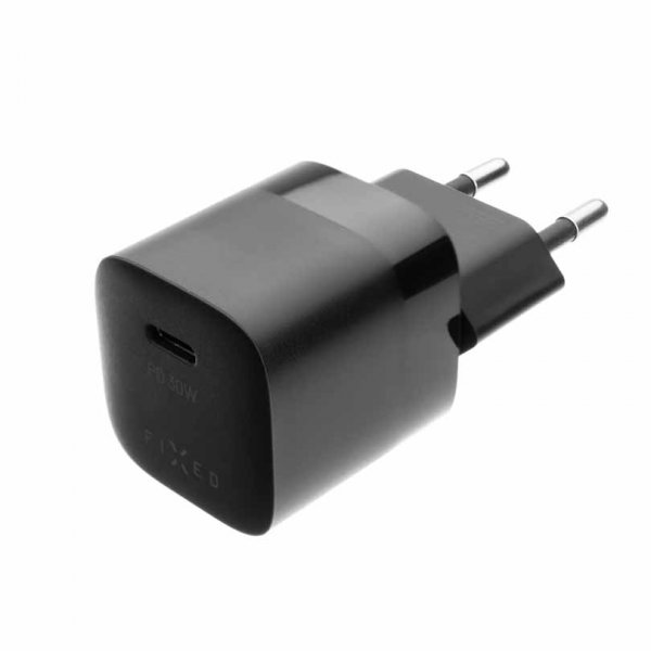 Fixed Lader Mini PD Travel Charger USB-C 30W Svart