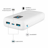 Fixed Powerbank Zen 20 20W 20 000 mAh USB-C 2xUSB-A Hvit
