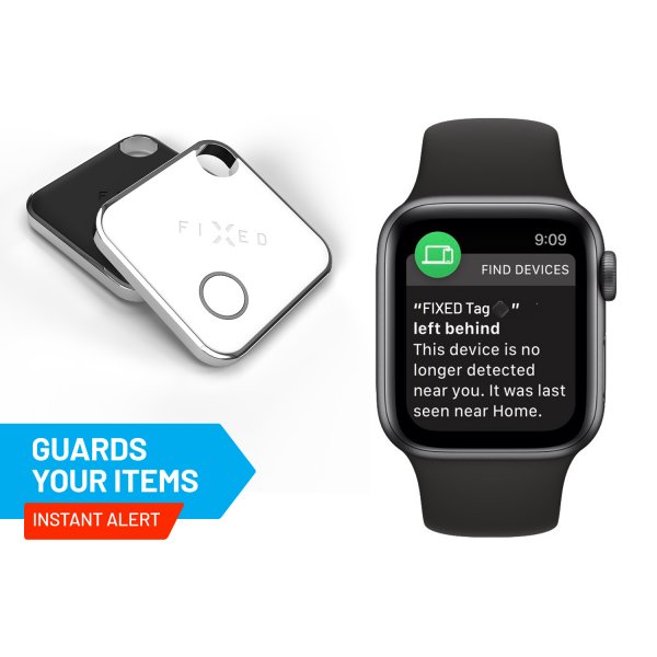 Fixed Tag Bluetooth Smart Tracker Find My Svart