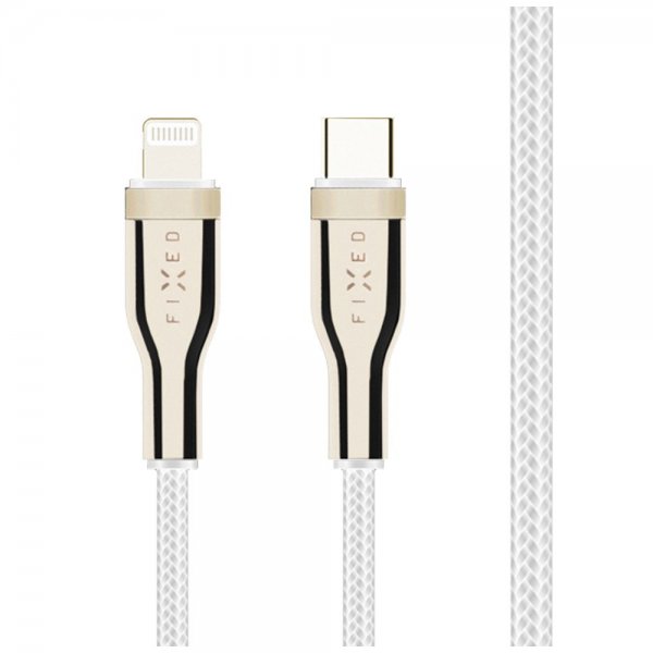 Fixed Kabel METAL Series USB-C/Lightning 1.2m Hvit