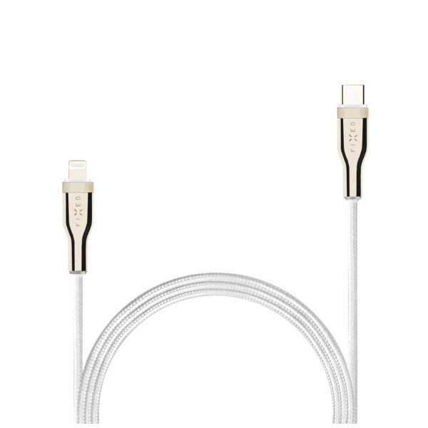 Fixed Kabel METAL Series USB-C/Lightning 1.2m Hvit