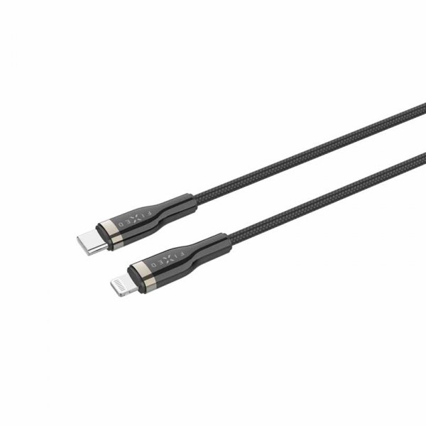 Fixed Kabel METAL Series USB-C/Lightning 1.2m Svart