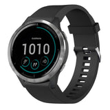 Fixed Garmin QuickFit 20mm Armbånd Silicone Strap Svart