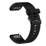 Fixed Garmin QuickFit 20mm Armbånd Silicone Strap Svart