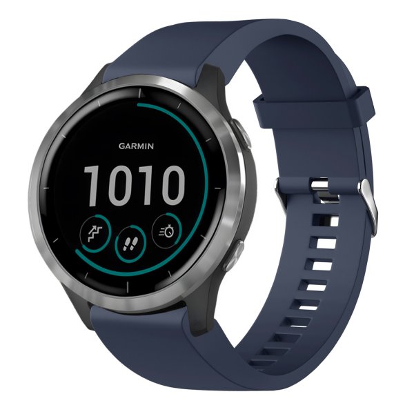 Fixed Garmin QuickFit 20mm Armbånd Silicone Strap Blå