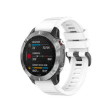 Fixed Garmin QuickFit 22mm Armbånd Silicone Strap Hvit