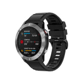 Fixed Garmin QuickFit 26mm Armbånd Silicone Strap Svart