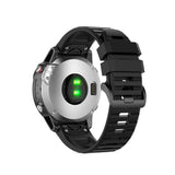 Fixed Garmin QuickFit 26mm Armbånd Silicone Strap Svart