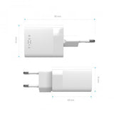 Fixed Lader Dual Port 45W USB-C PD & USB-A