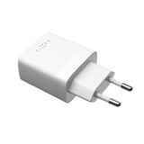 Fixed Lader med Lightning-kabel 1m 2xUSB-A 17W Hvit