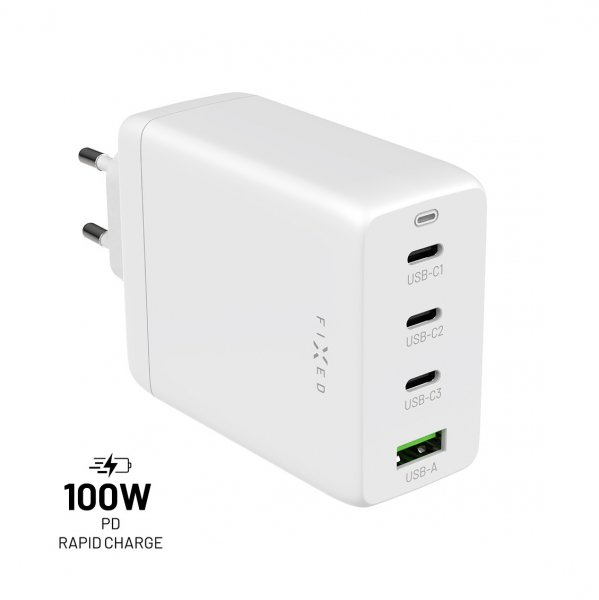 Fixed Lader GaN100 3xUSB-C & 1xUSB-A